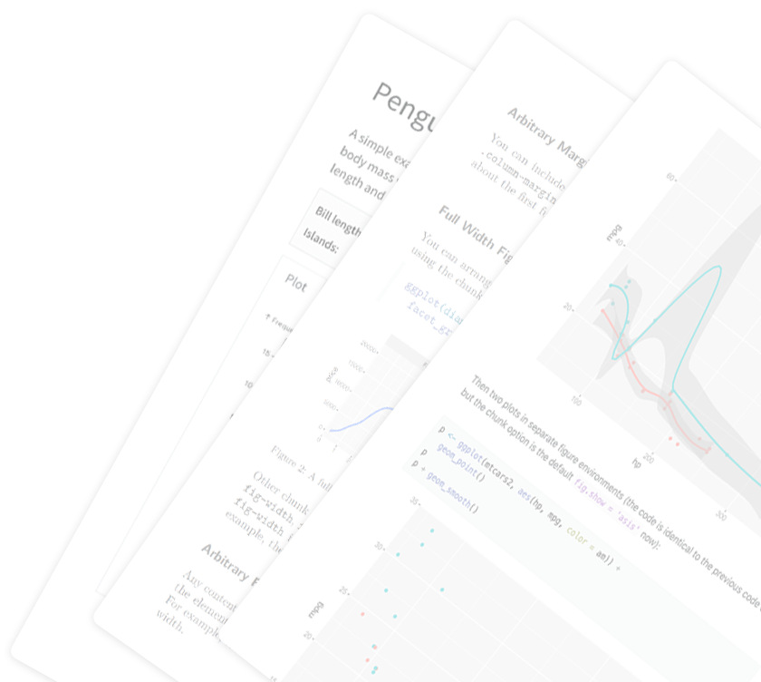 Stack of three printed articles with text, code, and graphics.